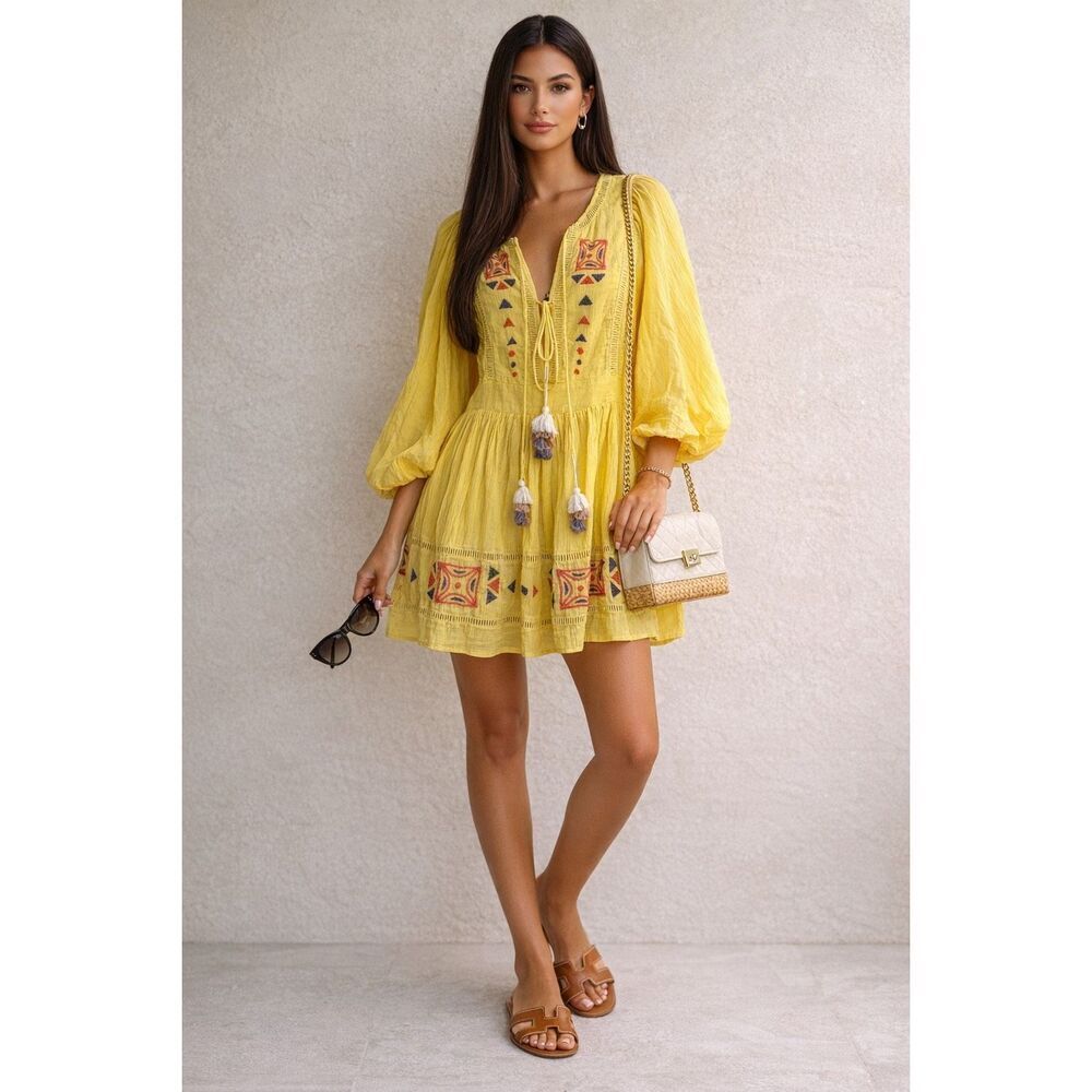 Place Nationale embroidered tunic dress ,size 1 Us 2/4 , $398